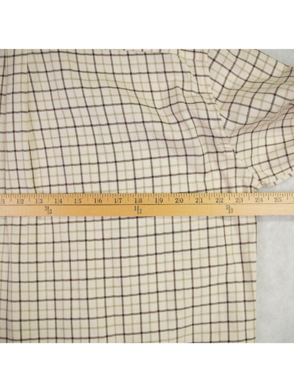 Loro Piana Mens Plaid Cotton Wool Blend Button Down Shirt Size XL Made Italy EUC - Picture 11 of 14